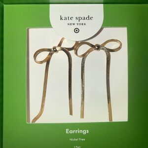 Kate Spade X Target Gold Bow Earrings